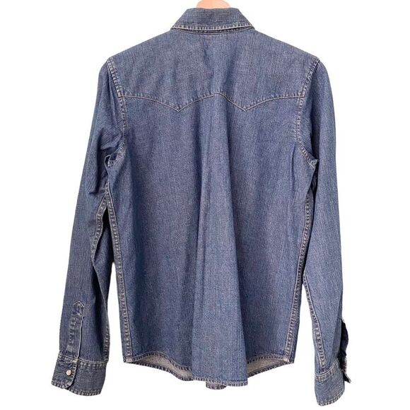 Vintage Chaps Front Button Long Sleeve Denim Shirt in Size Small - Picture 2 of 7